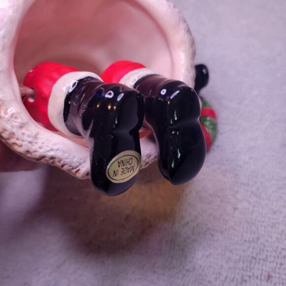 Dillard's Trimmings Porcelain Santa Bell Ornaments Moving Arms + Legs - Picture 5 of 5
